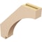 Ekena Millwork 3-inch W x 18-inch D x 18-inch H Imperial Rough Cedar Woodgrain TimberThane Knee Brace, Primed BRCUR03X18X18IMPRCPR - alternate 5